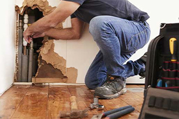 Water line leak repair in Charlotte, NC.